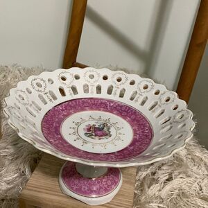 Arnart Creation Open Work Pedestal Bowl Courtship Design Vintage